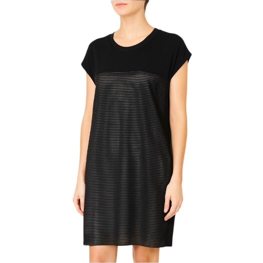 Zara Black Short Sleeve Shift Dress